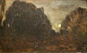 Charles-Francois Daubigny Rising Moon in Barbizon